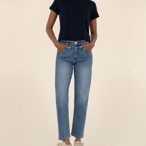 Kut from the Kloth Kit High Rise Relaxed Straight Leg Size 1414 / Ahead W/Medium